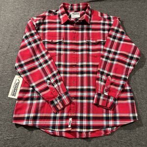 MOUNTAIN KHAKIS Shirt Mens XXL Long Sleeve Cardinal Button Down Flannel Red